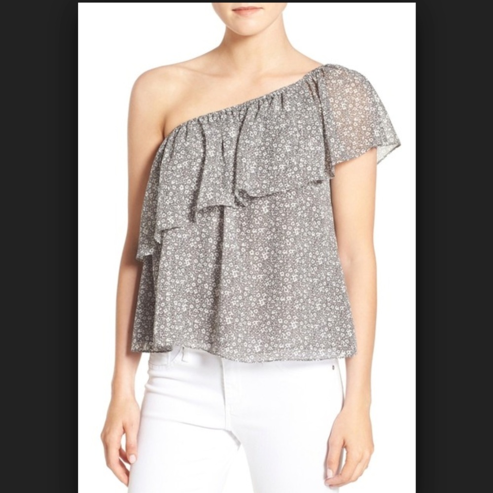 NWT Rebecca Minkoff Rita Top XS Slate
